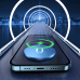 Joyroom wireless Qi charger 15 W for iPhone (MagSafe compatible) + USB Type C cable blue (JR-A28)