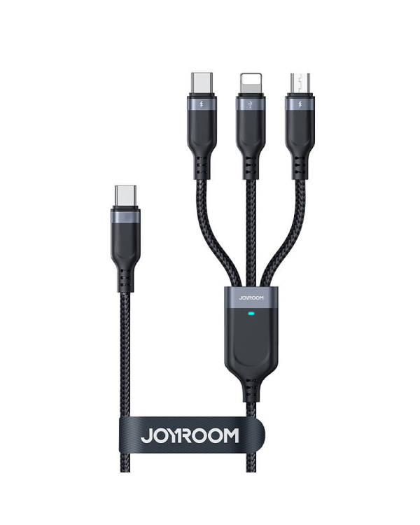 Многофункциональный кабель USB к USB-C 2x Lightning Micro Joyroom S-A18