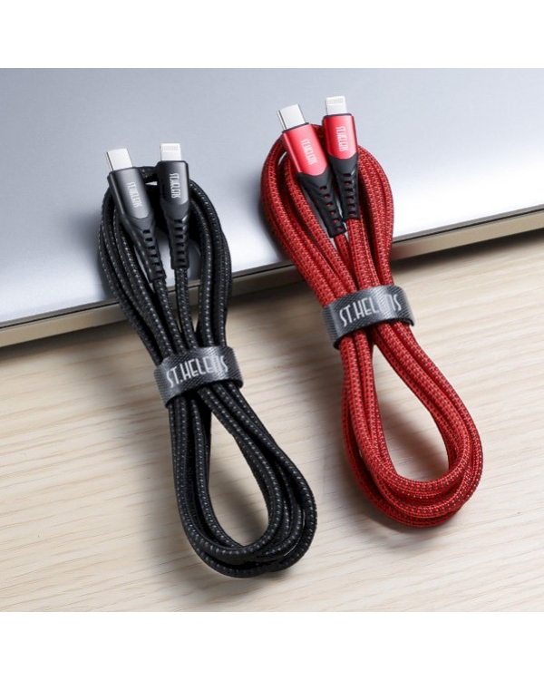 Joyroom MFI USB Type C - Lightning cable 2.1A 1.8m black (ST-C04 1,8M Black)