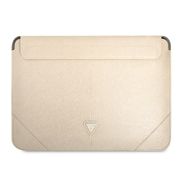 Оригинальный чехол для ноутбука GUESS Laptop Sleeve Saffiano Triangle Logo GUCS14PSATLE 13|14 дюймов бежевый