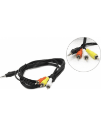 Gembird 3.5mm Male - 3 x RCA Male 2m Black