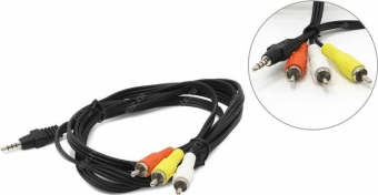 Обложка книги «Gembird 3.5mm Male - 3 x RCA Male 2m Black»
