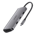 UGREEN 8in1 Adapter USB-C to HDMI 4K, 3x USB 3.0, Type-C, RJ45, SD, Micro SD (gray)
