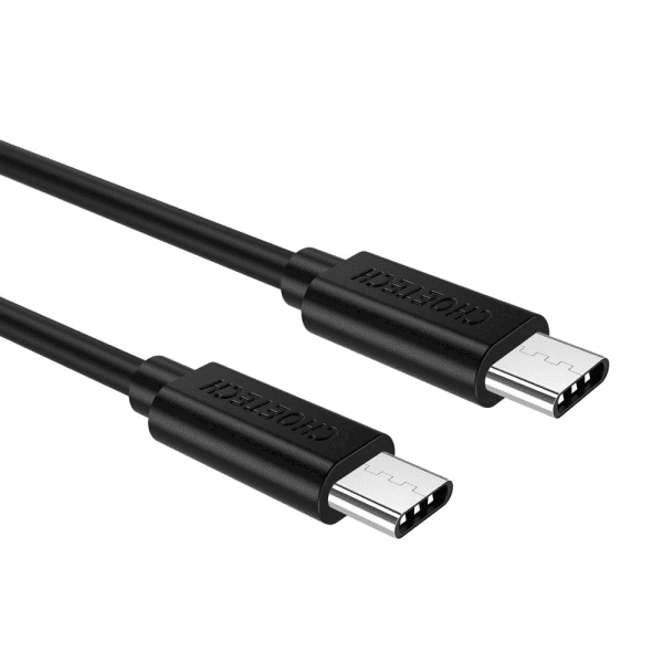 Обложка книги «Choetech USB Type C - USB Type C charging data cable 3A 0,5m black (CC0001)»