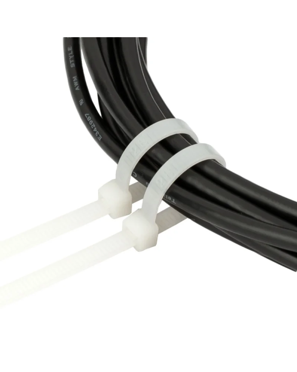 Кабельные стяжки 4 x 350 мм, белые 100 шт.