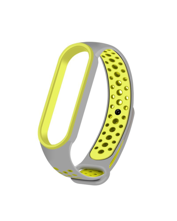 Fusion dots ремешок для часов Xiaomi Mi Band 3 / Mi Band 4 серый - зеленый