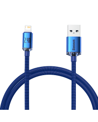 Baseus Crystal cable USB to Lightning, 2.4A, 1.2m (blue)