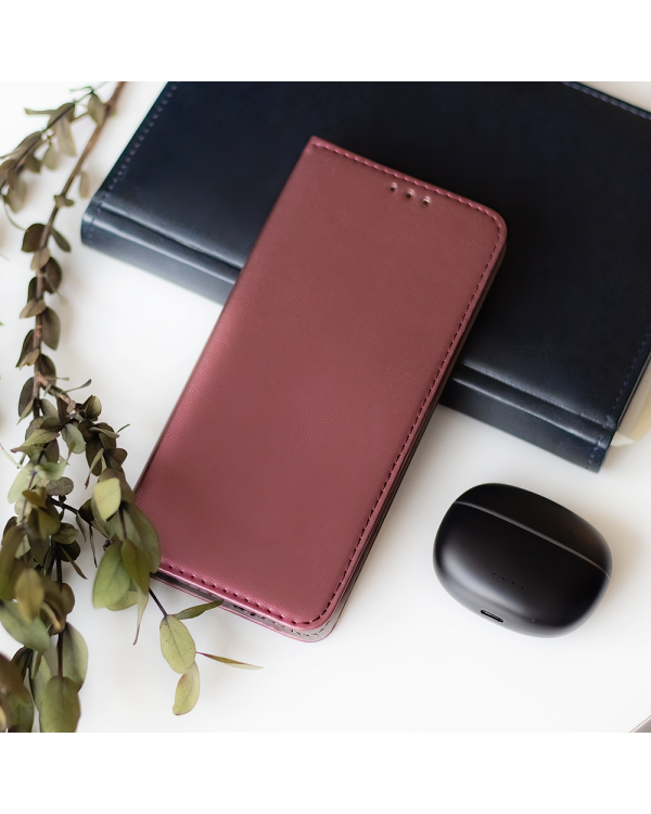 Магнитный чехол Smart для Xiaomi Redmi Note 12 4G красный