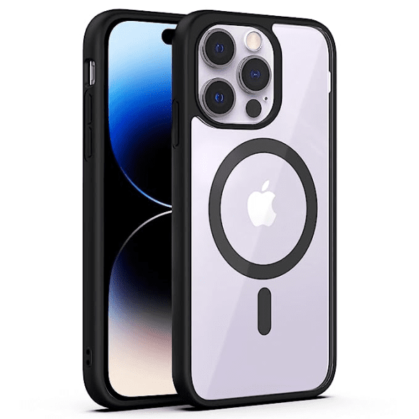 Fusion MagSafe Matt силиконовый чехол для Apple iPhone 15 черный