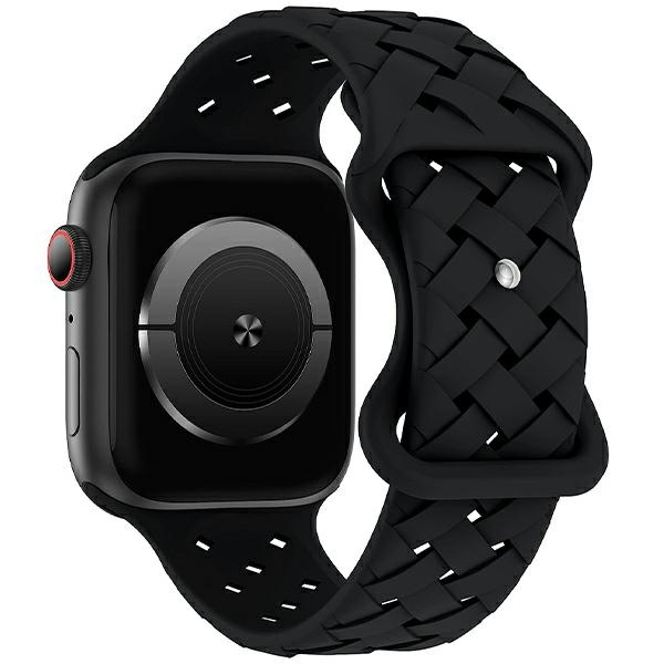 Beline pasek Apple Watch Silicone Woven 38|40|41mm czarny |black box Beline pasek Apple Watch Silicone Woven 38|40|41mm czarny |black box