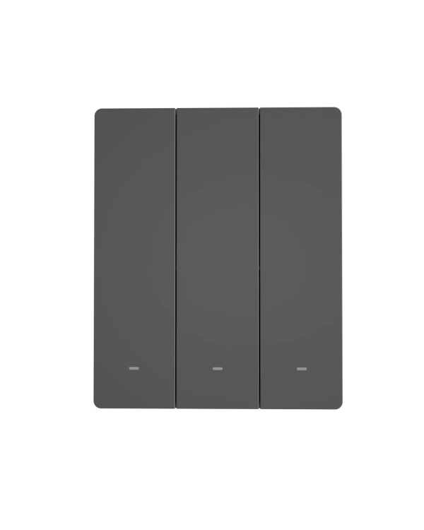 Sonoff Smart 3-канальный Wi-Fi настенный выключатель черный (M5-3C-80)