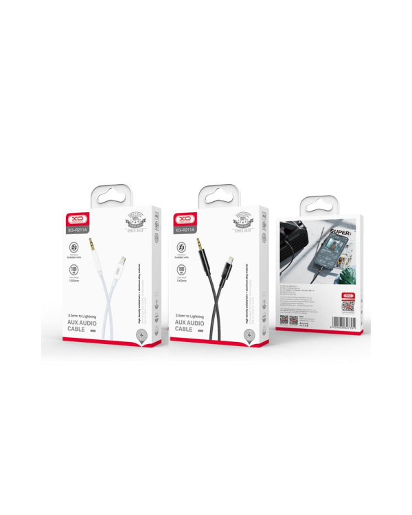 Дополнительное изображение книги «XO cable audio NB-R211A Lightning - jack 3,5mm 1,0 m black»