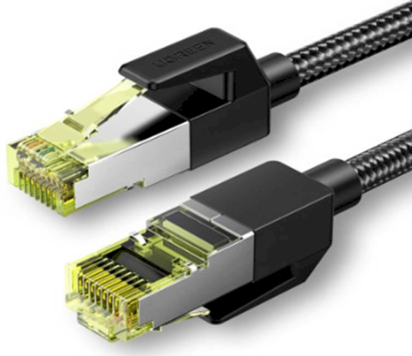 Обложка книги «UGREEN NW150 Cat 7 F/FTP Braid Ethernet RJ45 Cable 5m (black)»
