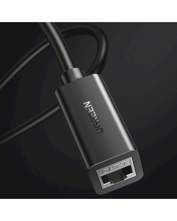 Ugreen extension cable Ethernet RJ45 Cat 7 10000 Mbps / 10 Gbps internet cable 2 m black (NW148)