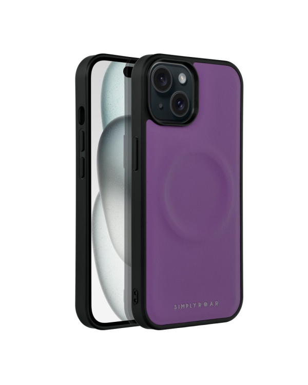 Roar Mag Morning Силиконовый задний чехол для Apple iPhone 15 Pro Max фиолетовый