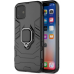 Fusion Armor Ring Back Case Силиконовый чехол с магнитом для Apple iPhone X / XS Черный