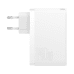 Baseus GaN5 Pro wall charger 2xUSB-C + USB, 140W (white)