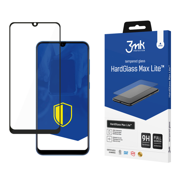 Обложка книги «Samsung Galaxy A40 Black - 3mk HardGlass Max Lite™ screen protector»