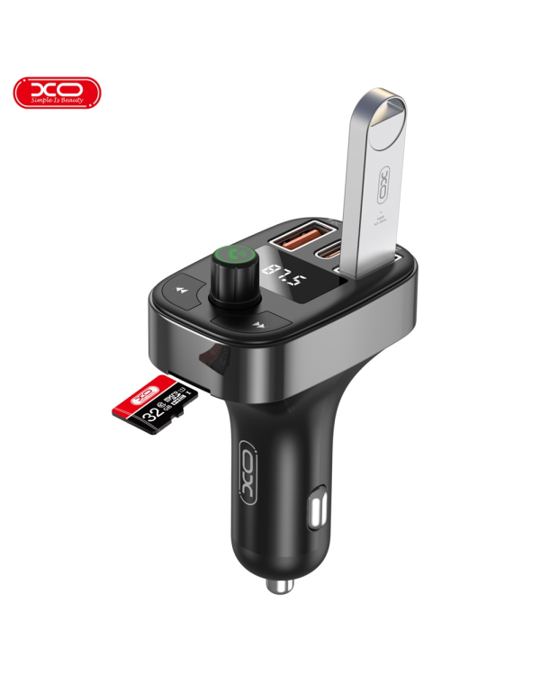 XO передатчик FM BCC06 Bluetooth MP3 автомобильное зарядное устройство 50 Вт черный