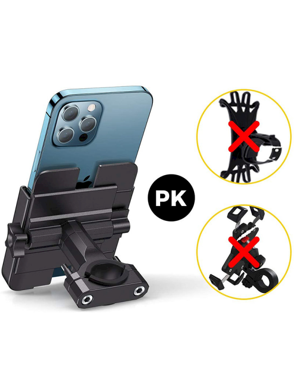 Wozinsky Metal Bike Smartphone Handlebar Mount Black (WBHBK3)