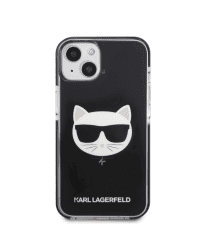 Karl Lagerfeld TPE Choupette Head Case for iPhone 13 Black