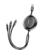 Обложка книги «Baseus Golden Loop 3in1 USB cable - micro USB / Lightning / USB-C 3.5A 35cm - 120cm black (CAMLT-JH01)»