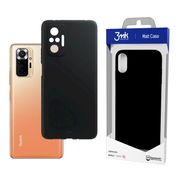 Обложка книги «Xiaomi Redmi Note 10 Pro - 3mk Matt Case black»
