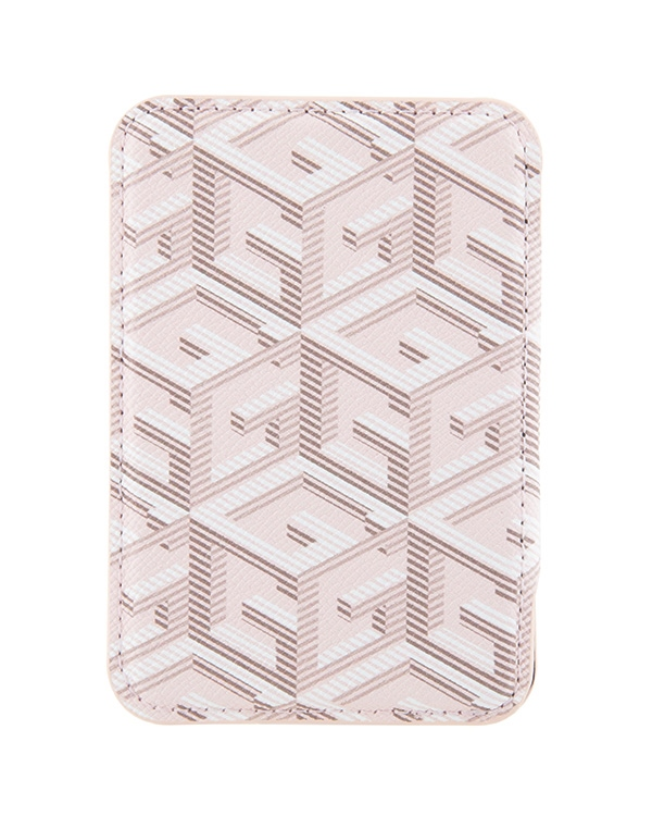 Guess Wallet Card Slot GUWMSHGCFSEP MagSafe GCube stripe różowy|pink