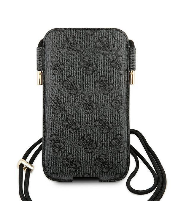 Guess Torebka na telefon GUHCP12L4GPSGR 6,7" szary|grey 4G Metal Logo