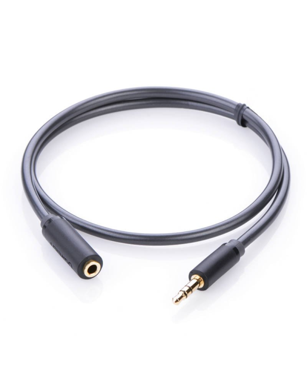 UGREEN AV124 Audio extender AUX jack 3.5 mm, 1m (gray)