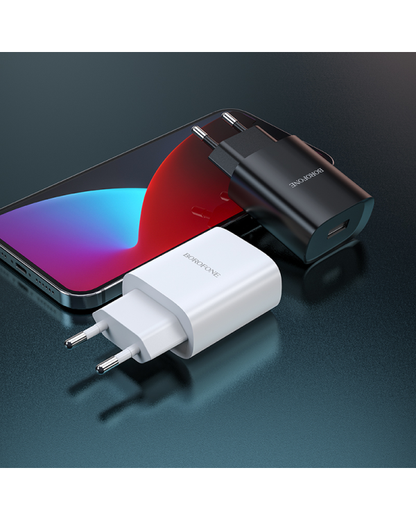 Дополнительное изображение книги «Borofone Wall charger BN1 Innovative - USB - 2,1A with USB to Type C black»