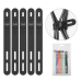 Обложка книги «Ringke set 5x Silicone Strap cable organizer cable clip tie black (ACSI0002)»