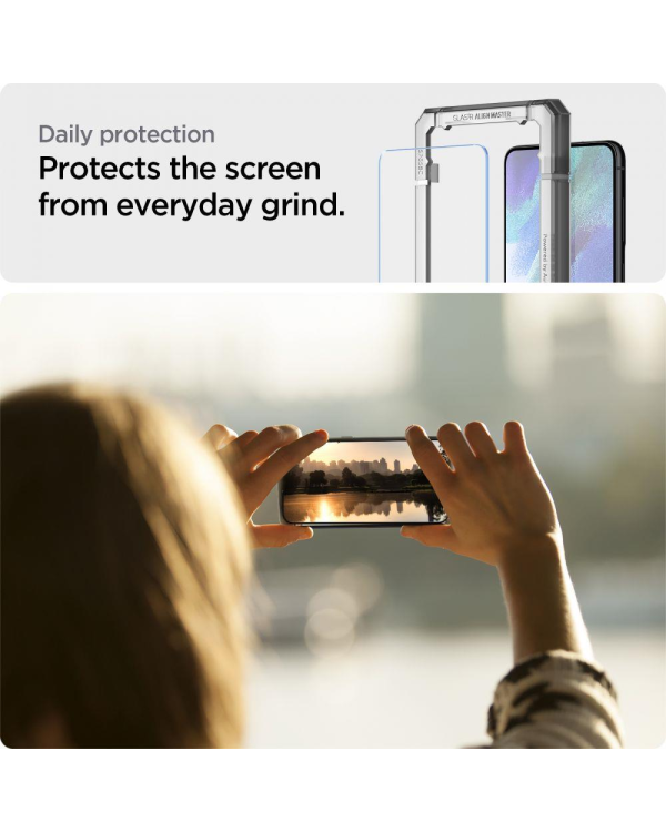 ТЕМПЕРИРОВАННОЕ СТЕКЛО Spigen ALM GLAS.TR 2-PACK GALAXY S21 FE