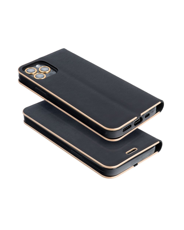 Fusion Luna Gold Book Case Книжка чехол для Samsung Galaxy A55 5G черный