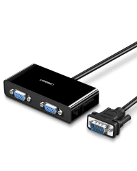 UGREEN 40254 VGA video splitter up to 2x VGA - 1m (black)