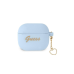 Чехол Guess для Airpods 3 GUA3LSCHSB синий Силиконовый шарм в виде сердца