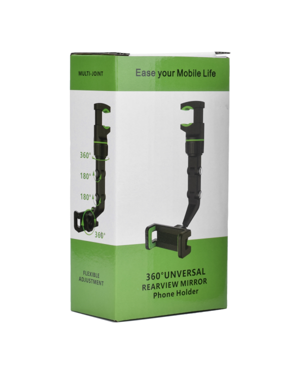 Adjustable car rearview mirror holder for smartphone