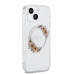 Guess PC|TPU Flowers Ring Glossy Logo MagSafe Чехол для iPhone 13 прозрачный