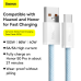 Кабель USB Baseus Dynamic Series - USB Type C 100W 1m синий (CALD000603)