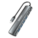Dudao 8w1 multifunctional USB Type C HUB - USB Typ C PD 60 W / HDMI 4K@30 Hz / SD - micro SD card reader / 4x USB 3.2 Gen 1 grey (A15 grey)