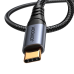 Joyroom стерео аудио кабель AUX 3,5 мм миниджек - USB-C для телефона 1,2 м черный (SY-A07)