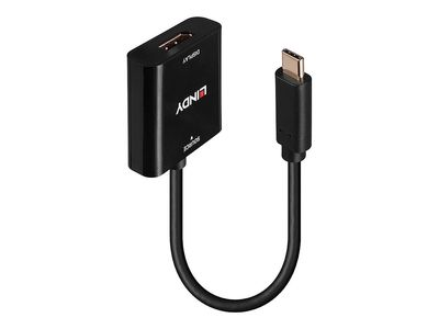 Lindy - видеоадаптер - 24 pin USB-C to DisplayPort - 21 см