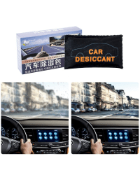 Car Dehumidifier reusable Moisture Absorber Mist absorbing silicone bag black