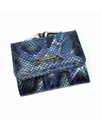 Кожаный кошелек Lorenti 55287-MSN RFID - синий