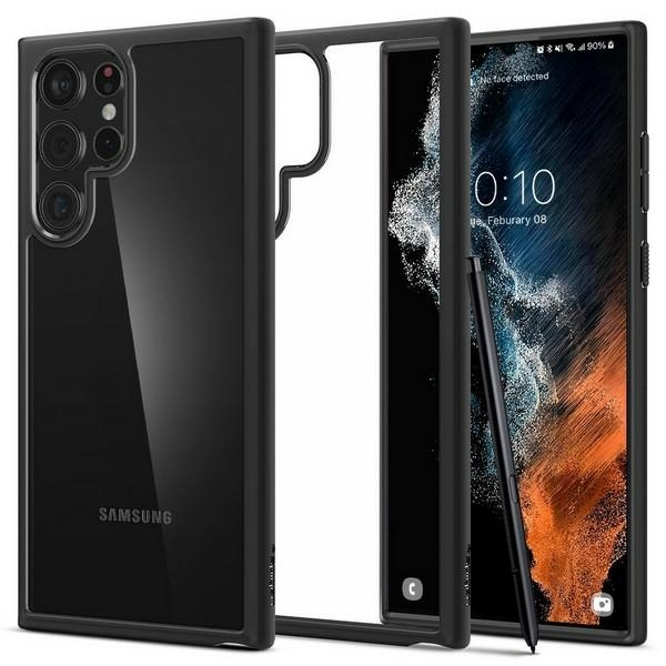 Обложка книги «Spigen Ultra Hybrid Samsung S908 S22 Ultra Matte Black ACS03919»