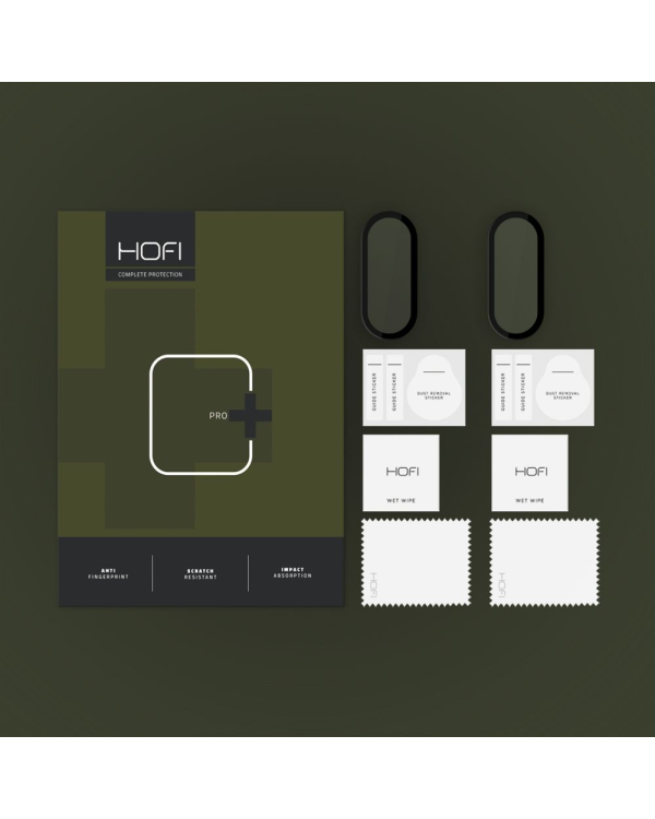 Дополнительное изображение книги «HOFI HYBRID GLASS HYBRID PRO+ 2-PACK XIAOMI SMART BAND 9 | 9 NFC BLACK»