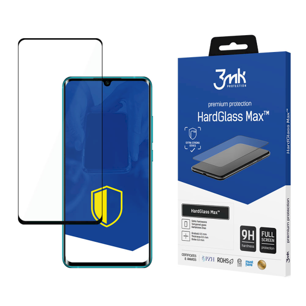 Обложка книги «Xiaomi Mi 10/Mi 10 Pro Black - 3mk HardGlass Max™ screen protector»