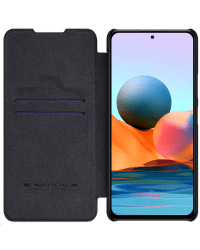 Nillkin Qin Book Case for Xiaomi Redmi Note 10 Pro/10 Pro Max Black