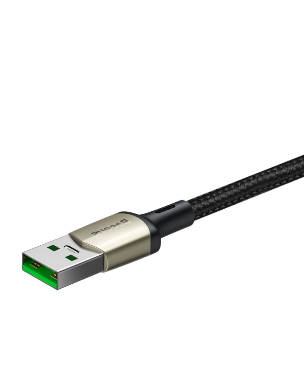 Baseus Cafule VOOC USB-C Провод для Зарядки 5A / PD / SuperCharge / QC 3.0 / 200 cm Черный