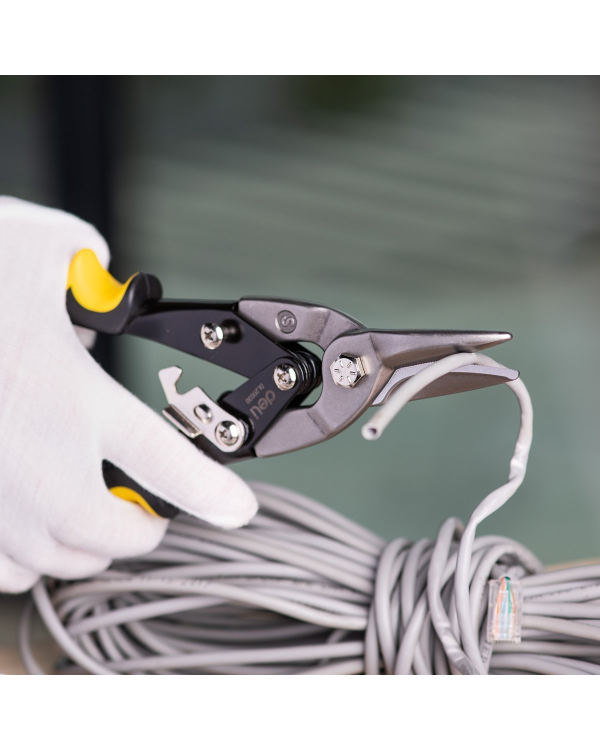 Резак по стали 250 мм Deli Tools EDL20030 (черный и желтый)